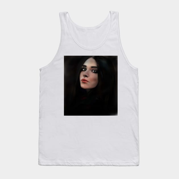 Android Face Girl. Tank Top by grantwilson